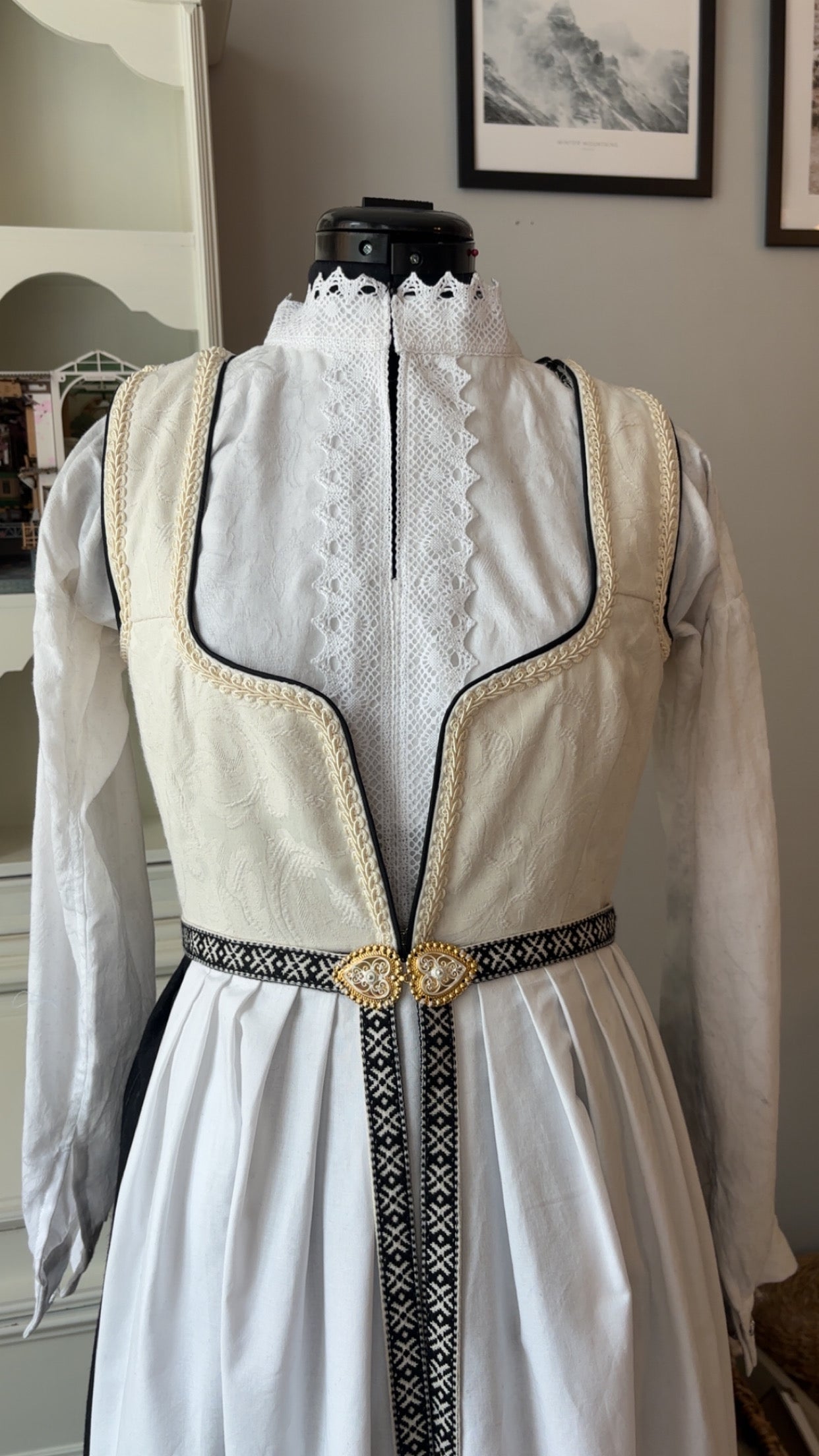 Fantasistakk i hvit (strl. XS-XL) Julesalg!!